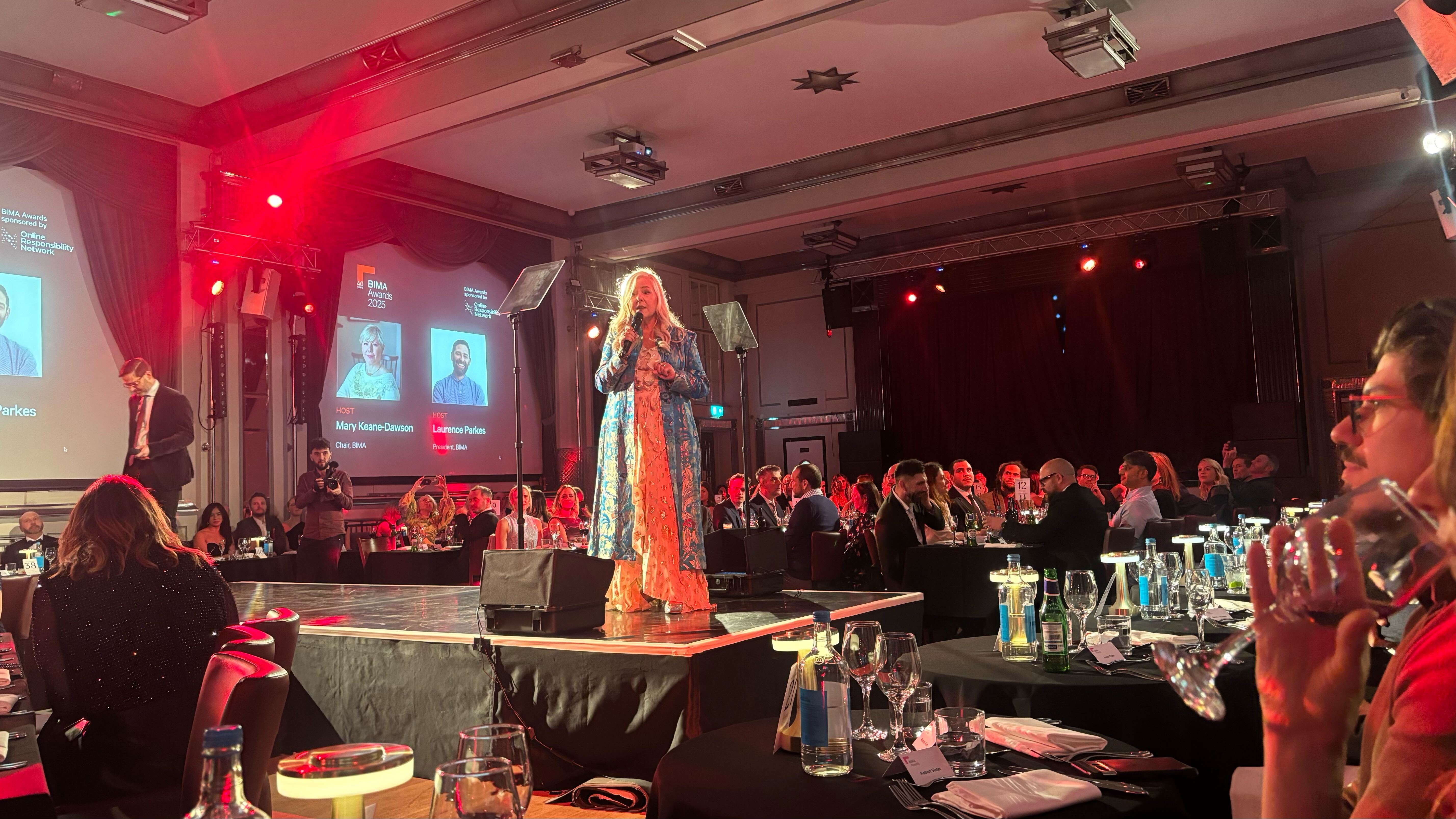 Enjoying the evening of recognition and conversation at the BIMA Awards